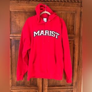 Champion Red Marist Hooded Sweatshirt | Size XL | Like New